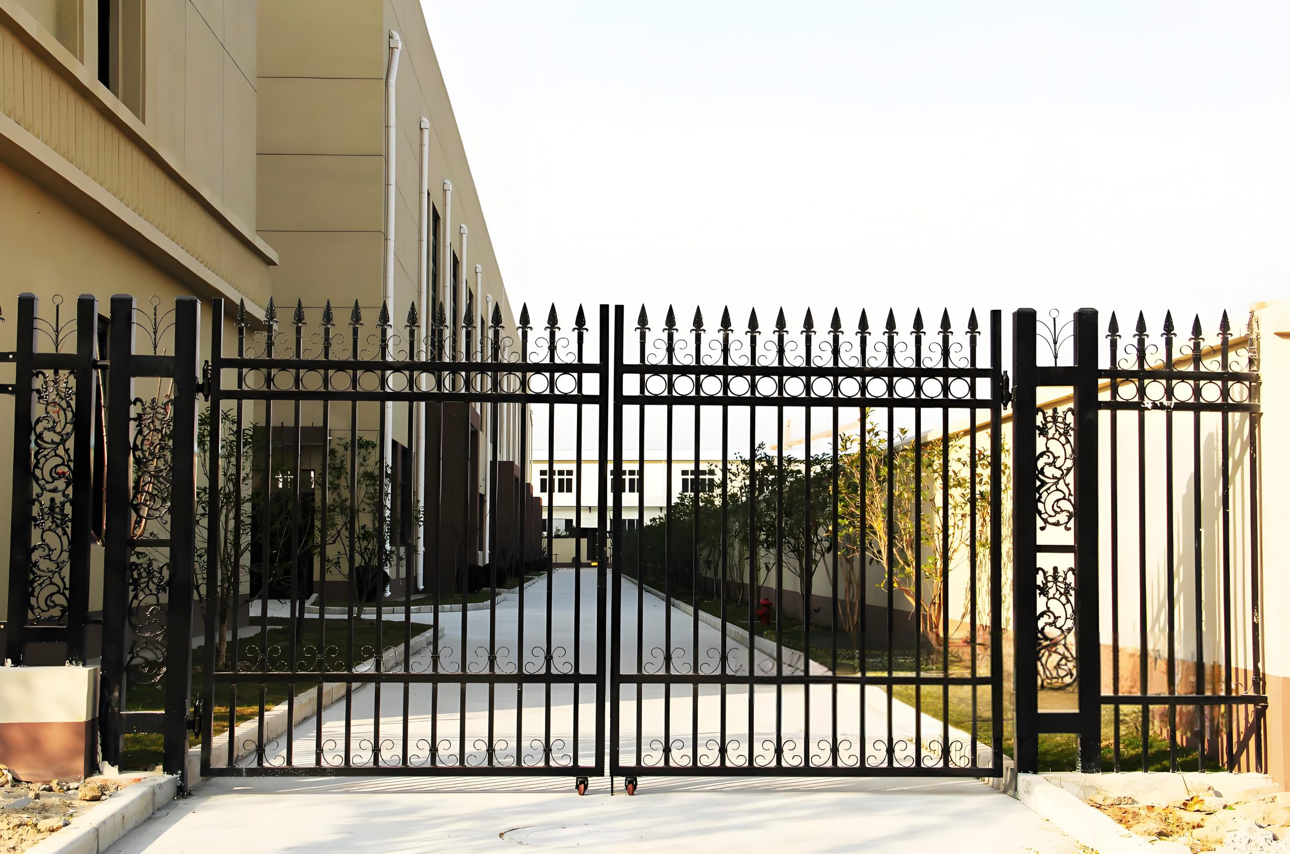 Ornamental Wrought Iron Fence Gates – Custom Designs for Villa & Hotel