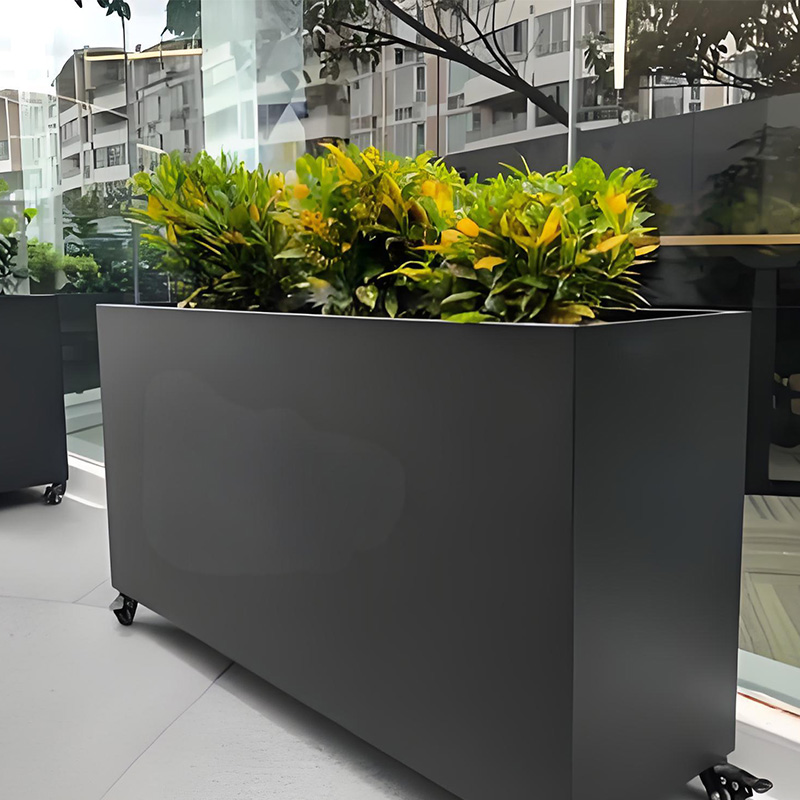 Stainless Steel Flowerpot Modern Design Outdoor/Indoor Rustproof Planters Wholesale Custom Sizes