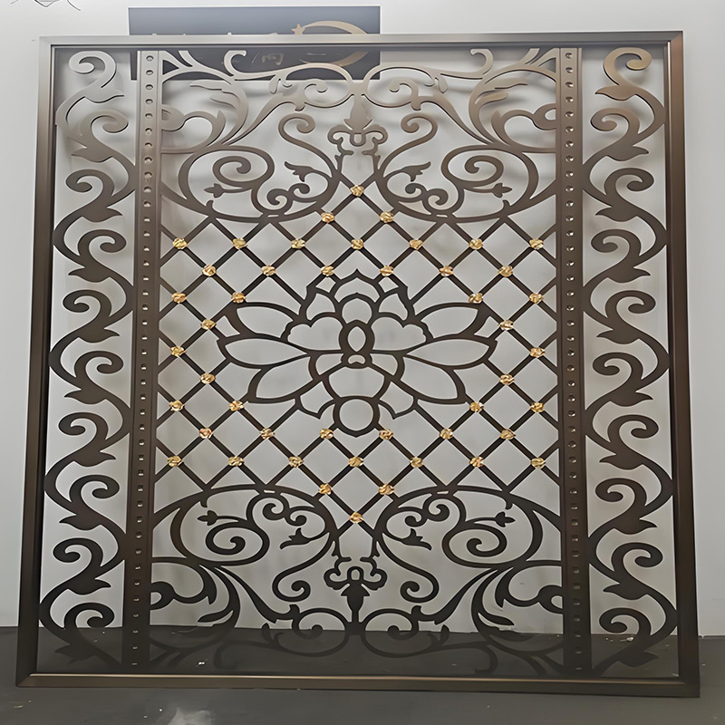 Anti-Rust Perforated Metal Screen Panels Outdoor Garden Fence Partition Wall Decor