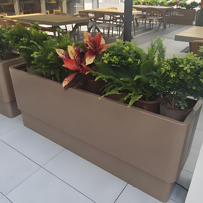 Anti-Corrosion Stainless Steel Flowerpot Vertical Wall Hanging Planter Balcony Office Decoration