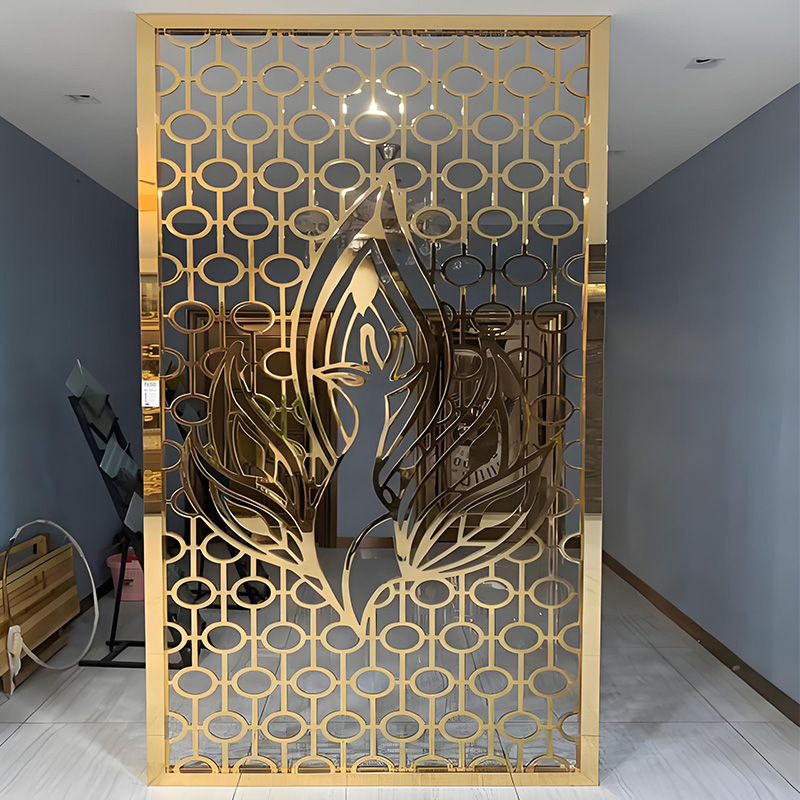 3D Geometric Pattern Metal Wall Panels Indoor/Outdoor Decoration Easy Installation