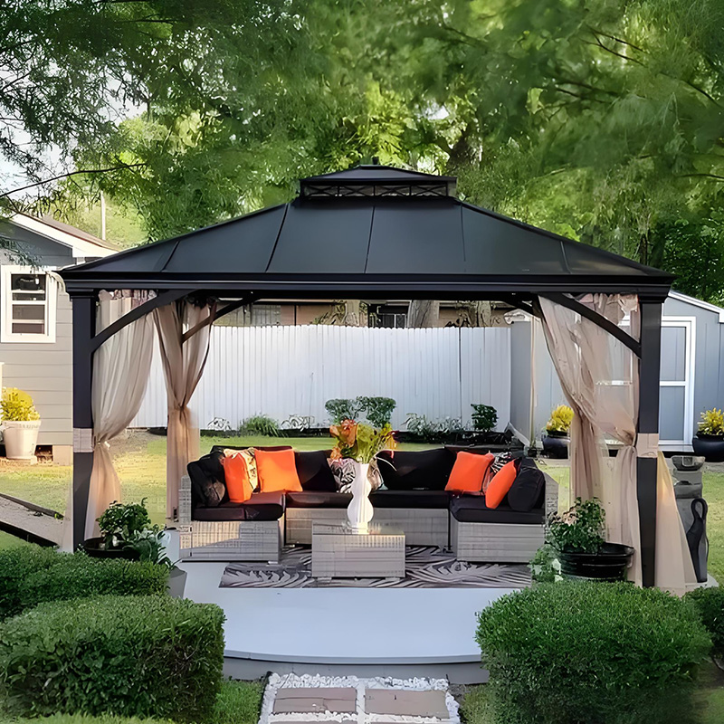 Hot Selling Aluminum Alloy Metal Gazebo Canopy – Lightweight & UV Protection Design