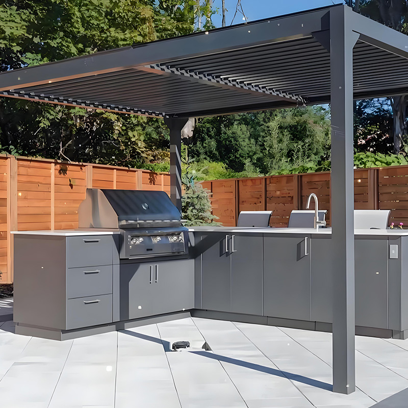 Custom Outdoor Kitchen Garden State Stainless Steel Outdoor BBQ Kitchen With Outdoor Grill